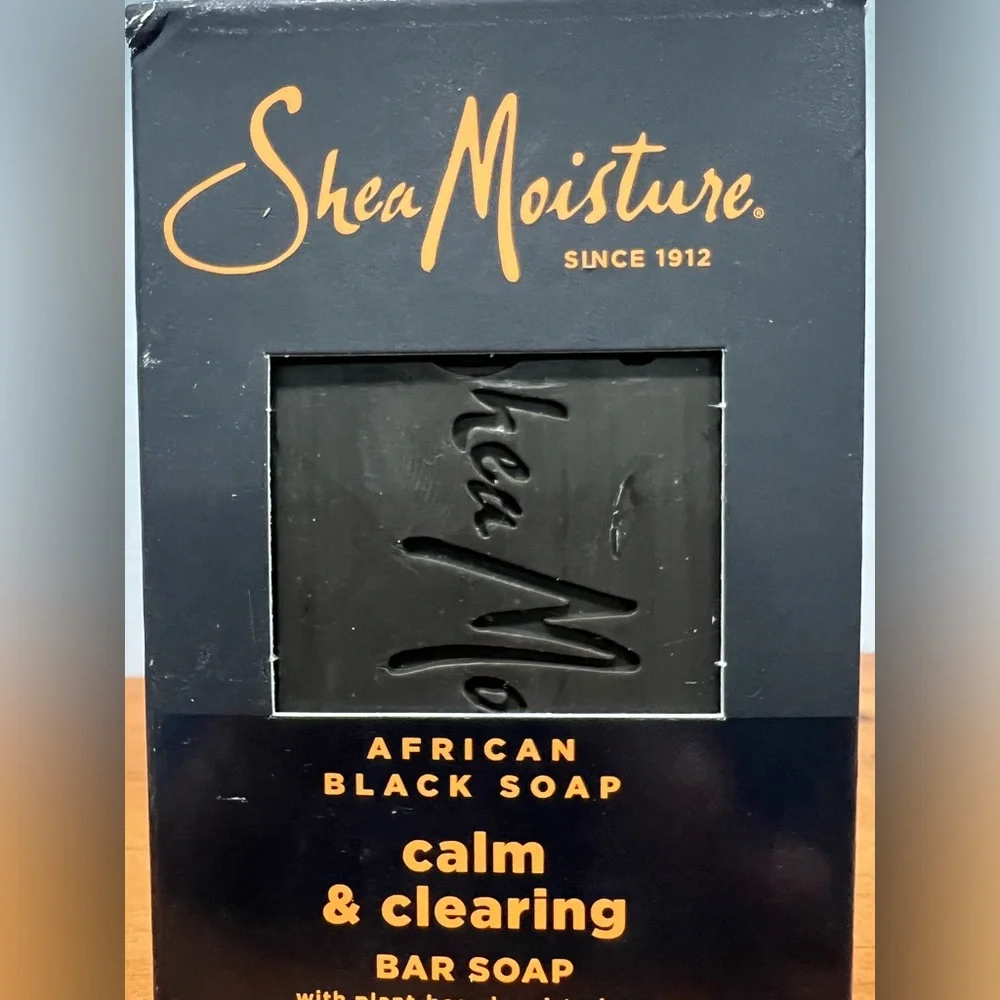 SHEA MOISTURE Calm Clearing African Black & Daily Hydration Coconut Oil Bar Soap